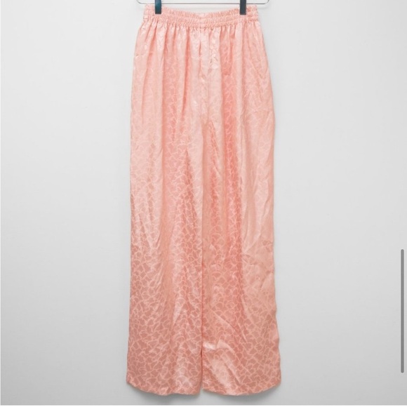 Vintage Victoria's Secret Gold Label 3 Piece Pajama Set Floral Peach Green Med - Picture 6 of 15